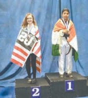 handicapped girl, para Taikwando, sport, win, america, game, kurukshetra