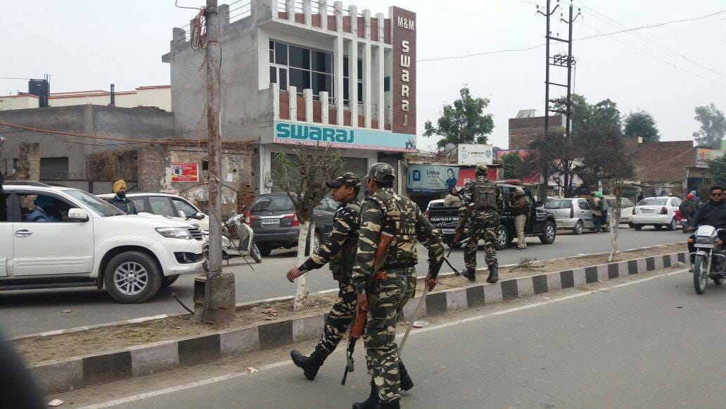 firing in two constituency area of punjab assembly election 2017