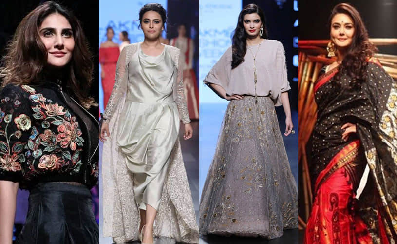 Star Glam At Lakme Fashion Week  S/R 2017 