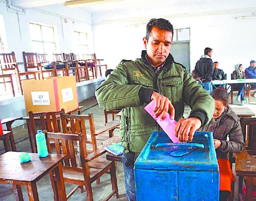 312 personnel engaged in election duties polled