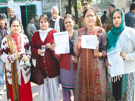 MLC election votes showers