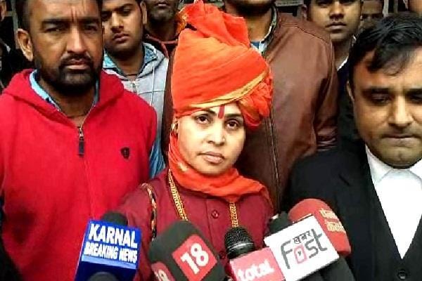 Sadhvi deva thakur interact with media after getting bail