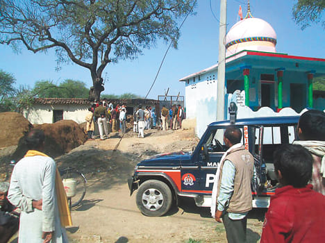 Police stopped the illegal construction