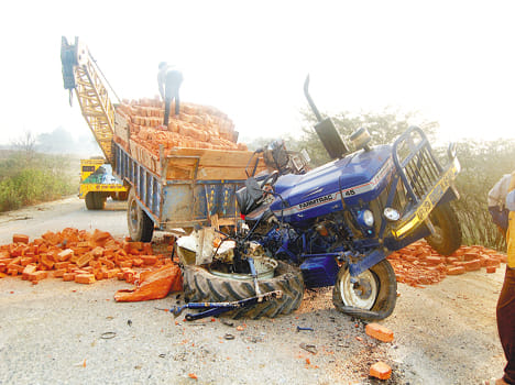 Quad-DCM driver killed in collision