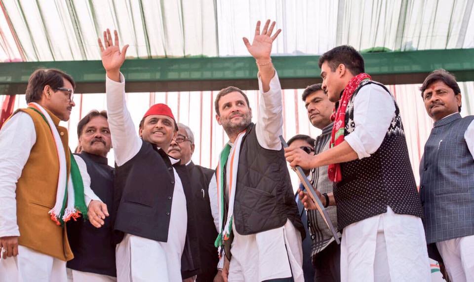 akhilesh joint rally with rahul gandhi kanpur
