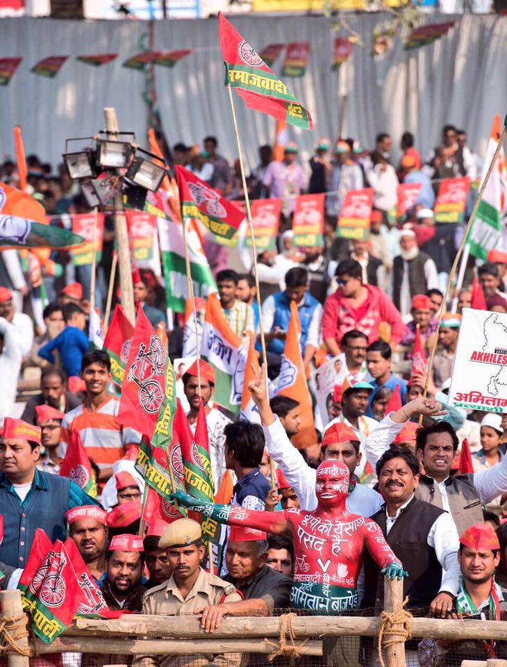 akhilesh joint rally with rahul gandhi kanpur