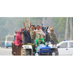 bhiwani news, jat reservation movement, ladies, drive, tractor