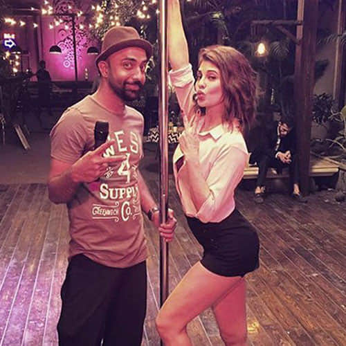 jacqueline doing pole dance for her love