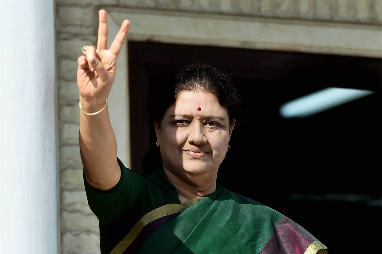 AIADMK Leader sasikala survive a night in jail