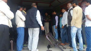 Union Minister Uma's office furore