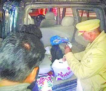 Minister and SP MLA promotional vehicle seized, prosecution