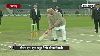 Haryana CM Khattar's batting