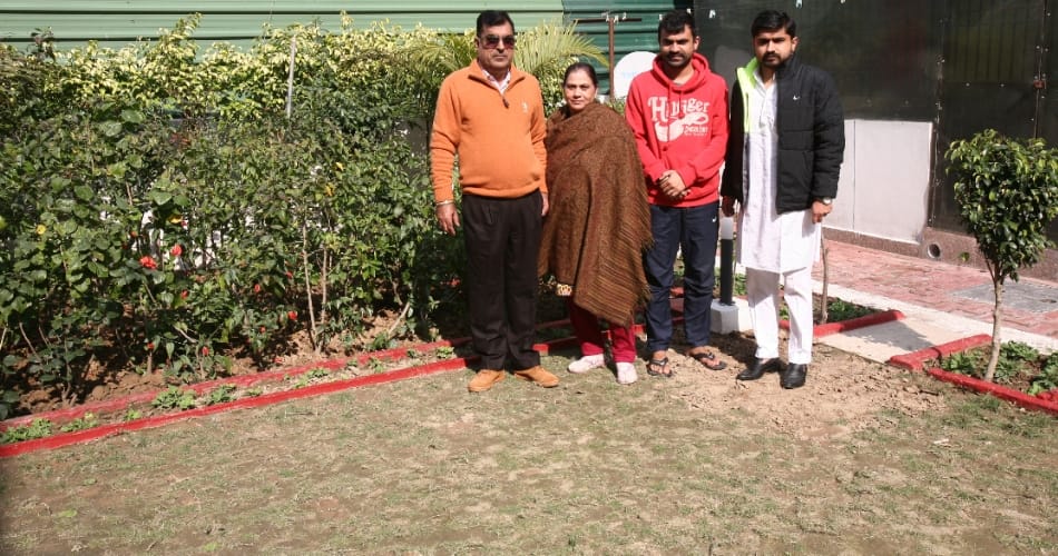 Sharma ji from Chandigarh, who maintain his garden own