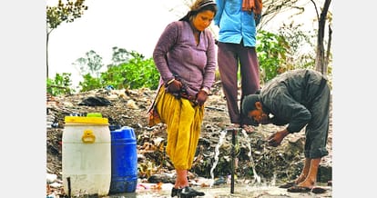 Water wastage in chandigarh, sanjay colony, water