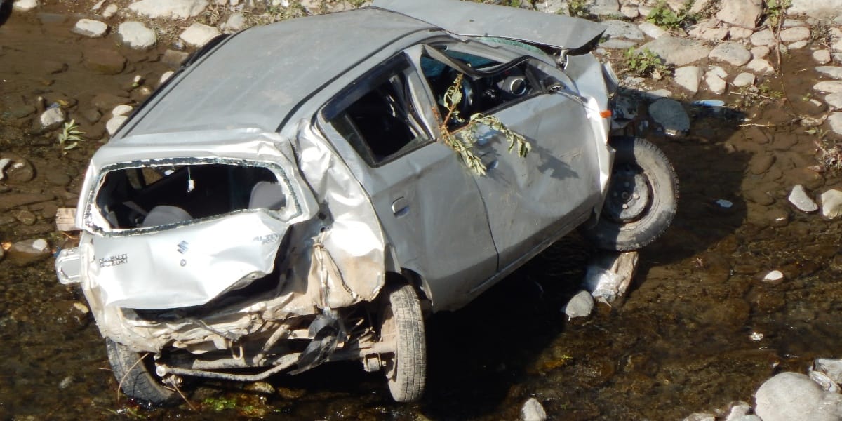 Aged dead in road accident