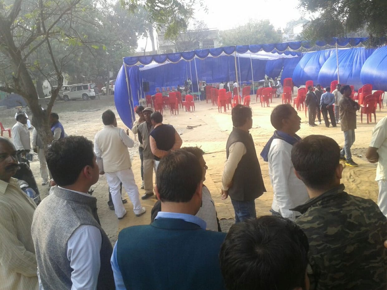 without permision going meeting of bsp has benns stoped by election office