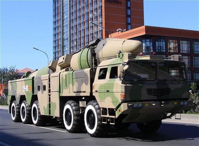 DF -16 missile test by China, India, Japan and the US reach
