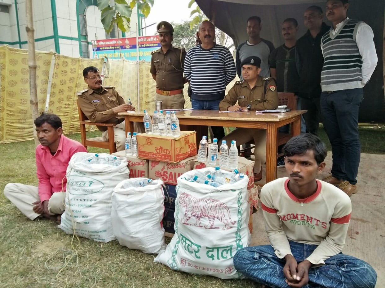  A thousand Nepali wine bottle recovered, two arrested
