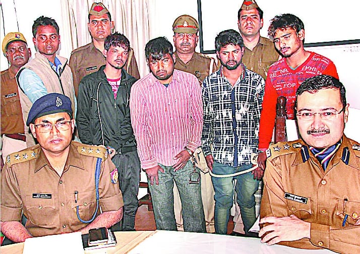 The police finally picked five crooks