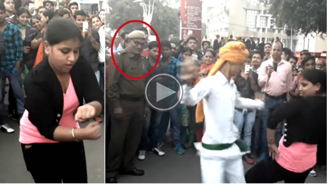 Dance of a Haryanvi girl and boy at street, goes viral on internet