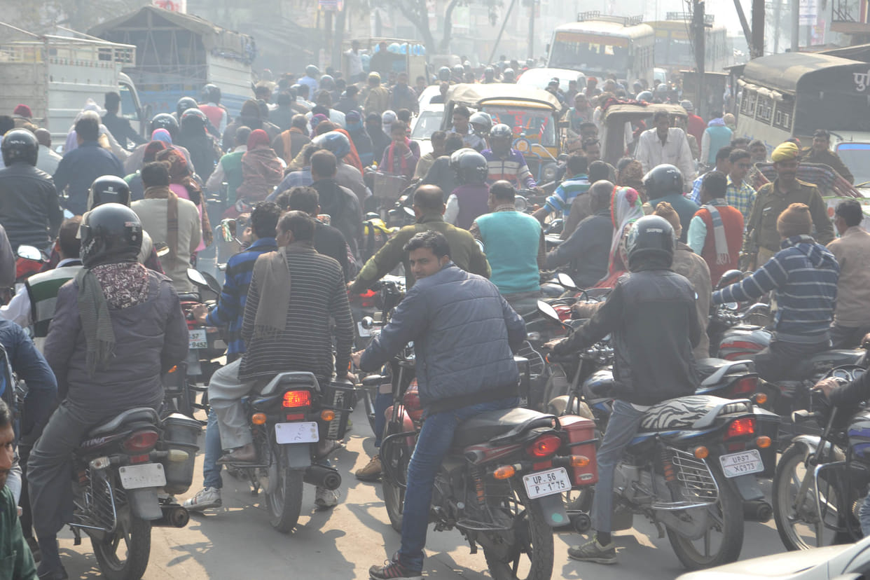 The streets were jammed throughout the day in the name of