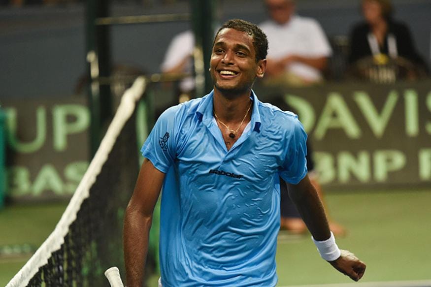 atp challenger tournament prajnesh lost mukund enters in second round