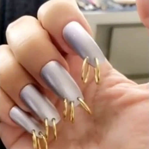 Kim Kardashian  latest manicure trend