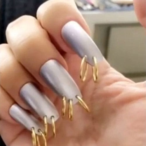 Kim Kardashian  latest manicure trend