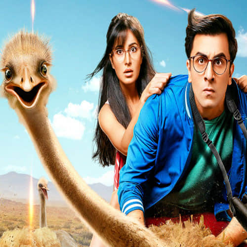 katrina kaif doing hair cut of anurag basu