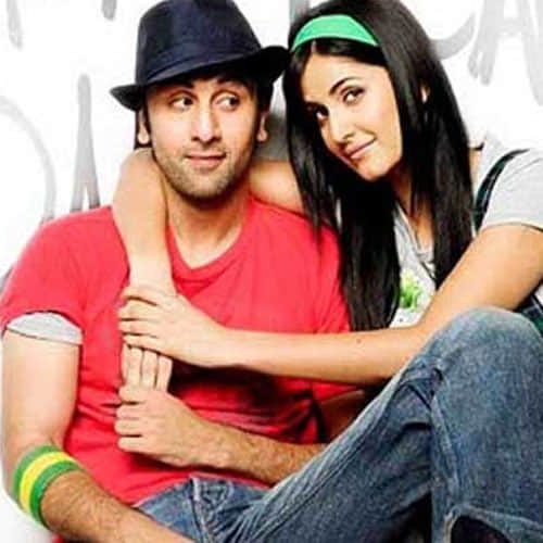katrina kaif doing hair cut of anurag basu