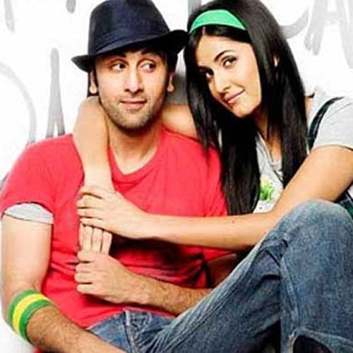 katrina kaif doing hair cut of anurag basu