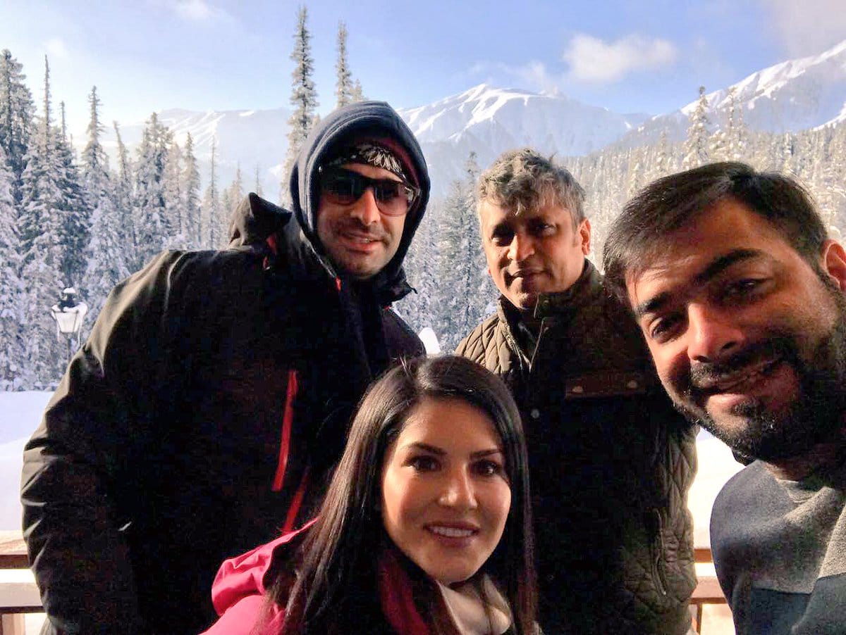 Sunny leone shares images of her kashmir journey