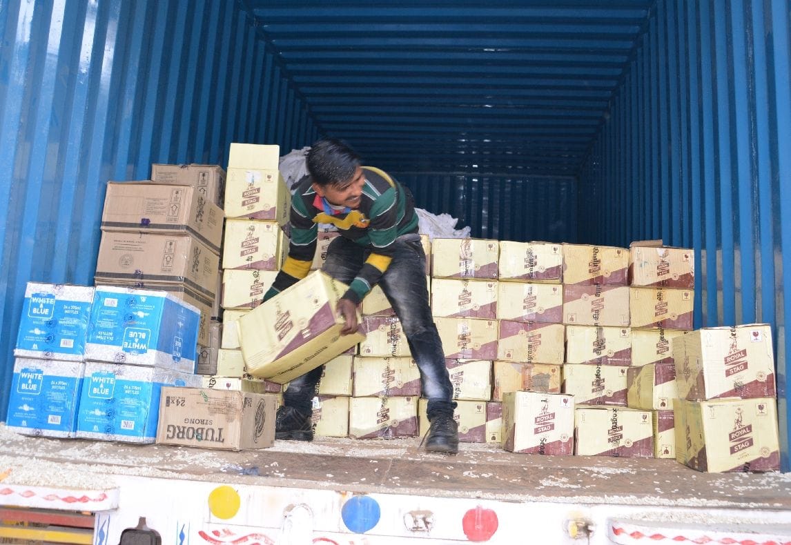 24 botals of desi wine found