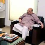 अमित शाह के साथ जम्मू कश्मीर के डिप्टी सीएम निर्मल सिंह