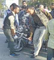 road accident, one die, iti student, two injured, kaithal
