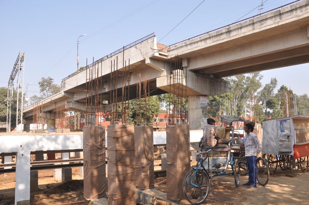 Staircase is keep on building on Charphatak overbtidgr