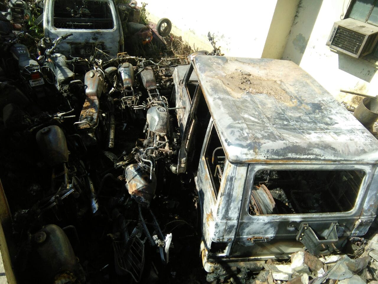 fire in gudamba station