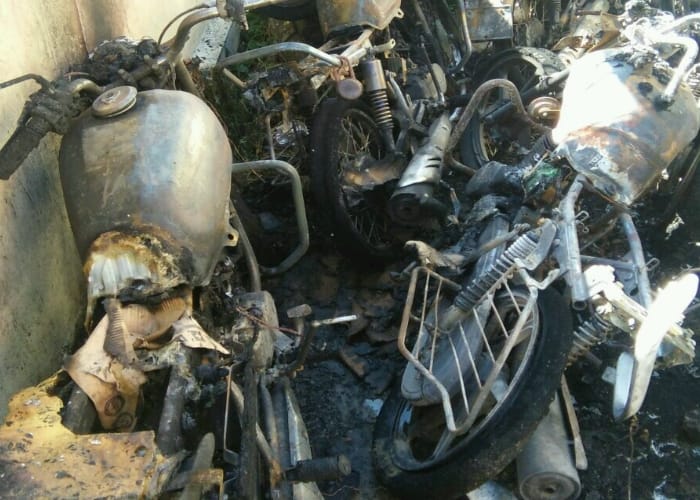 fire in gudamba station