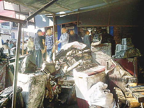Short circuit in the shop fire damage millions