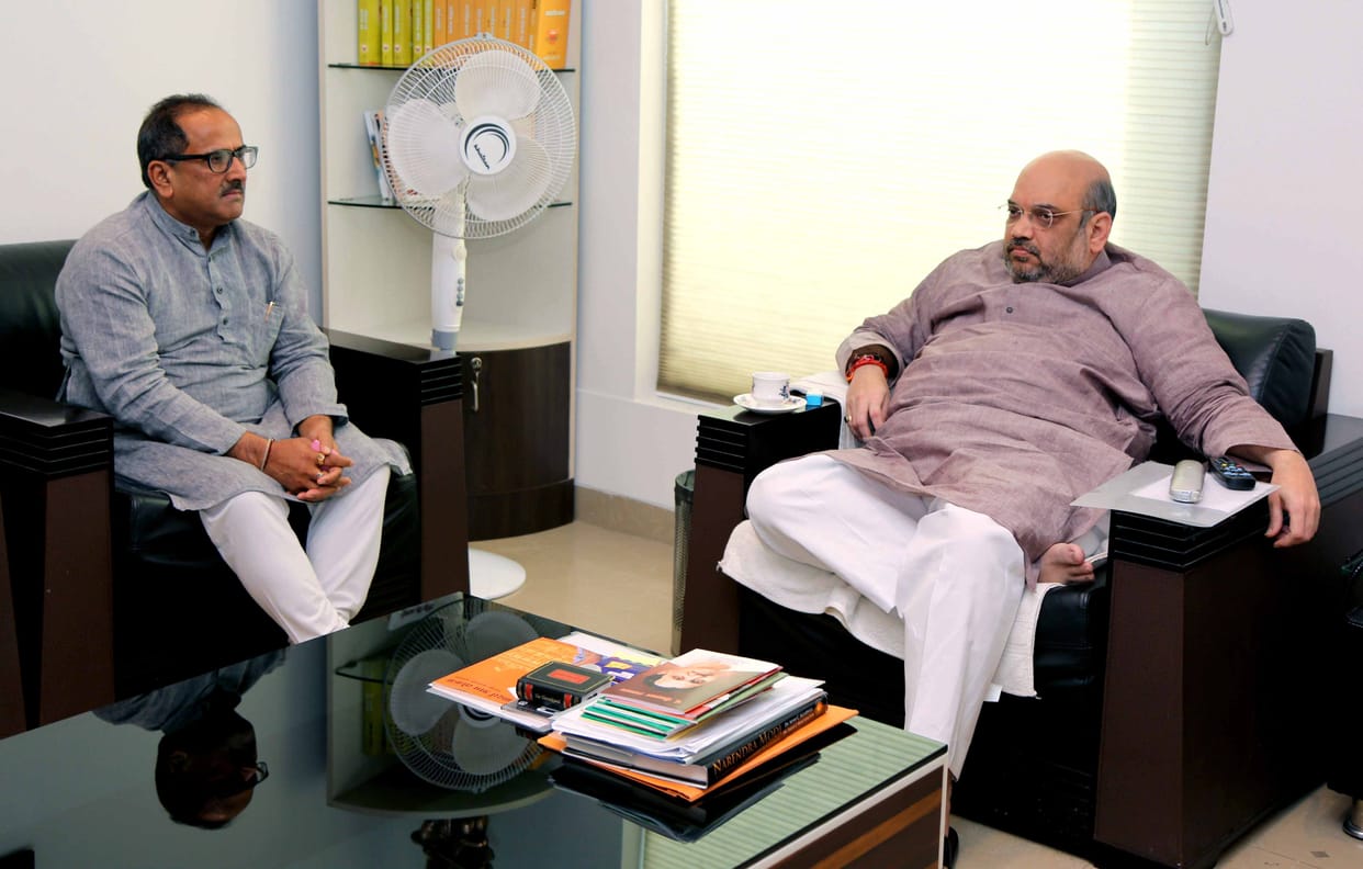 nirmal singh met amit shah discussed about the state