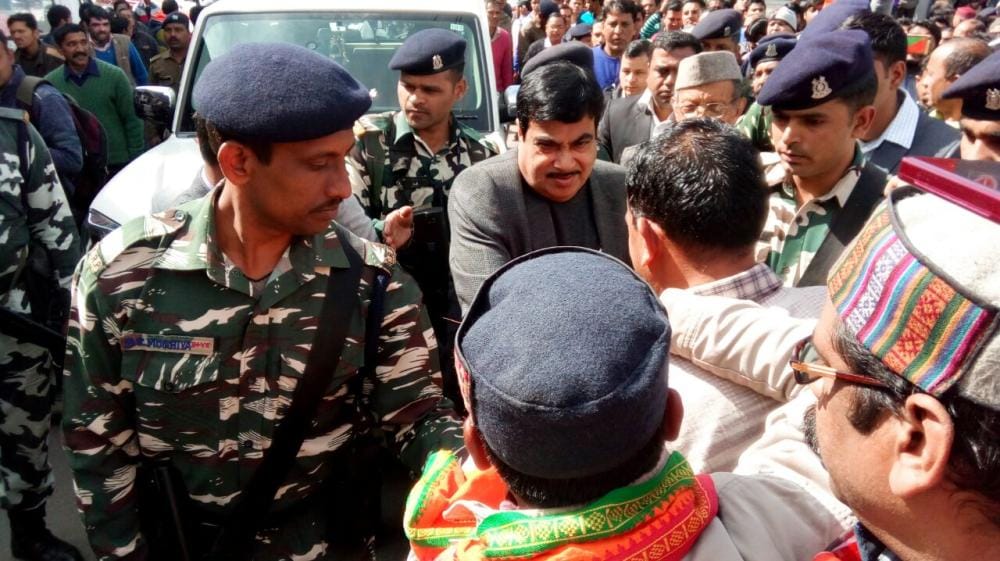 nitin gadkari rally in uttarakhand