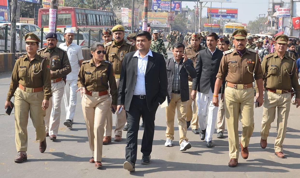 Route march was led by DM and SP.