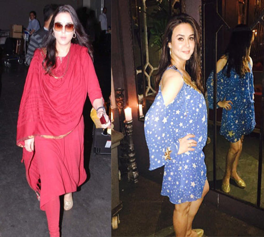 Is Preity Zinta pregnant ? Pics reveal all