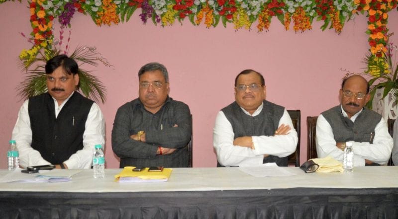 akhilesh das gupta addressed media in mathura