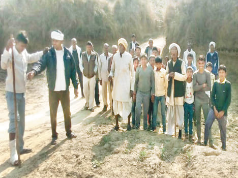 The villagers made their election issue