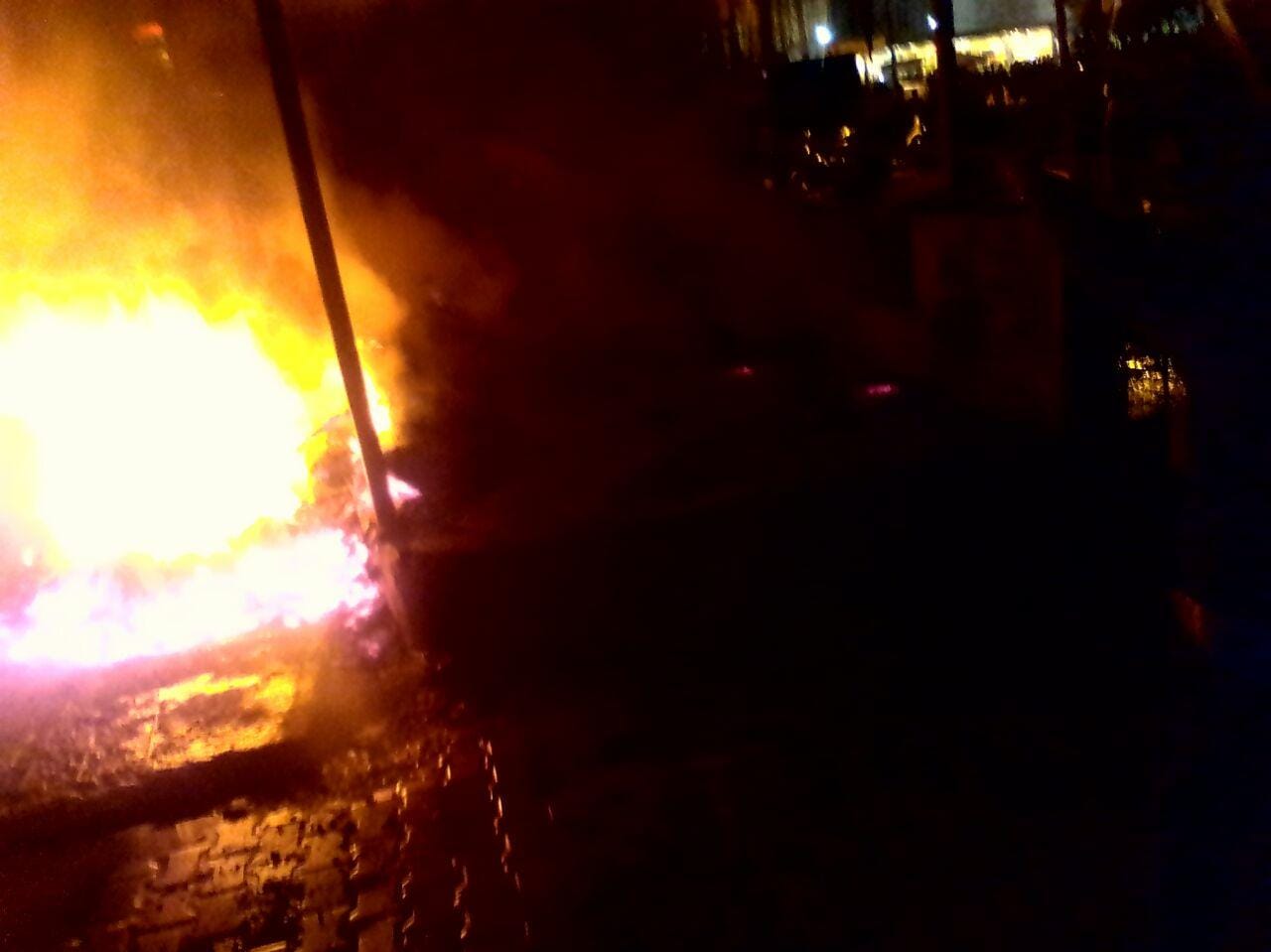  fire in vegetable market in Lucknow.