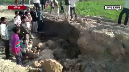 Thirteen year girl died due to landslip in auraiya