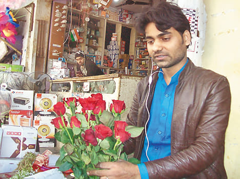 Celebrated on the first day rose by Ruton
