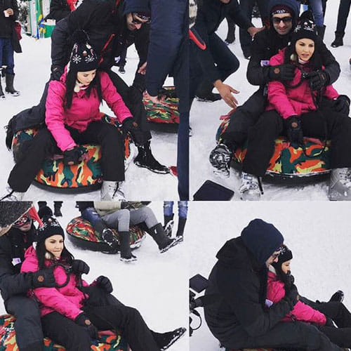 sunny leone celebrate her vacation with husband