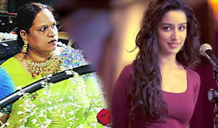 shraddha kapoor doing heavy make up before the shooting of haseena